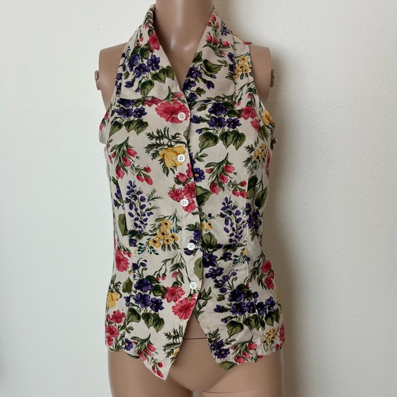 Vintage Tops - Vintage Contempo Casuals Floral Top